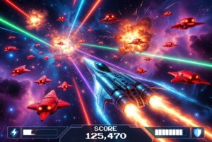 Blast Off to Victory: Space Shooter MOD APP with Mega Menu, Unlimited Money & God Mode! 1