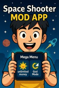 Blast Off to Victory: Space Shooter MOD APP with Mega Menu, Unlimited Money & God Mode! 4